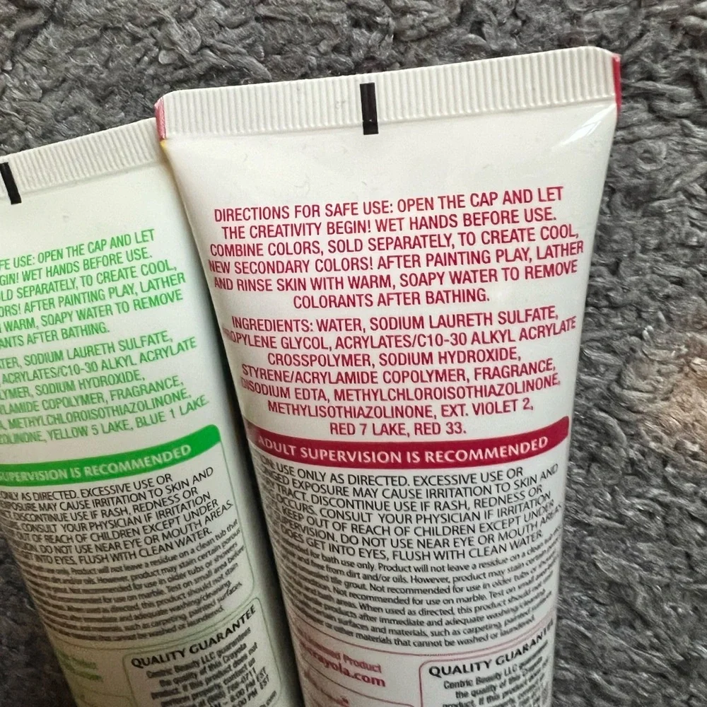 3/$15 Crayola Bath Tub Finger Paint Soap Set - Screamin' Green & Radical Red